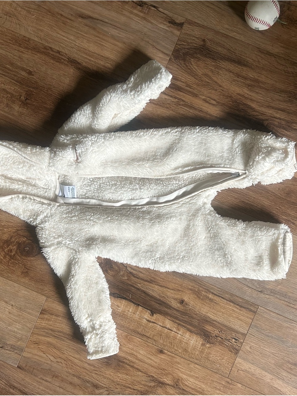 Nike Cream Plush Zippered Bunting